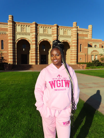 WGIW University Hoodie - Pink