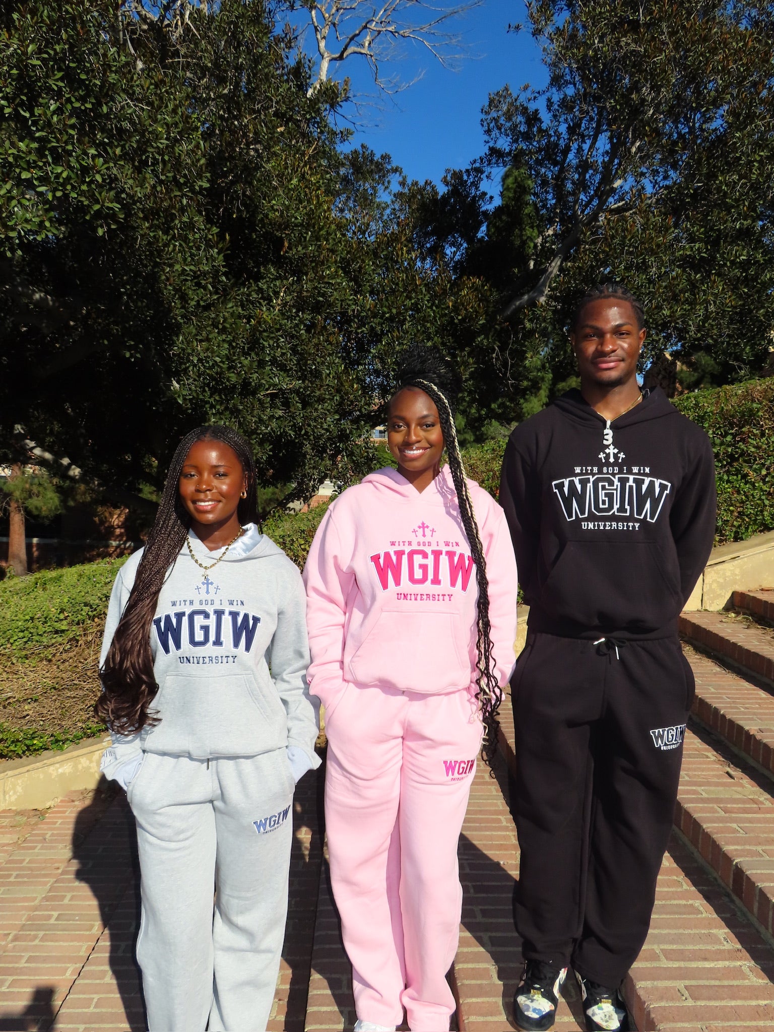 WGIW University Sweatpants - Black – With God, I Win! Clothing