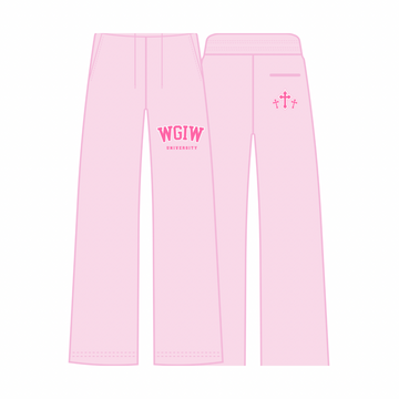 WGIW University Sweatpants - Pink
