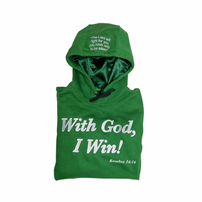 Green Satin Lined WGIW Hoodie