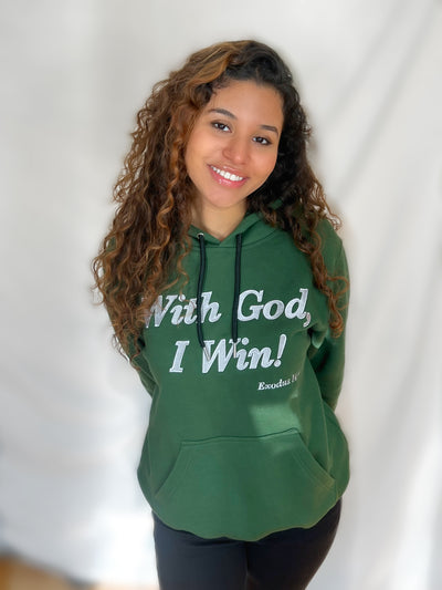 Green Satin Lined WGIW Hoodie