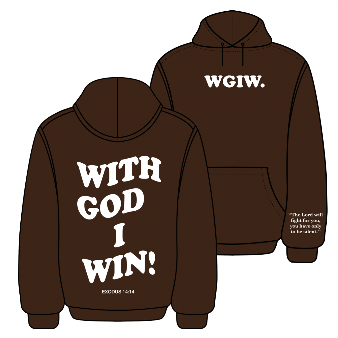 Chocolate Puff Print WGIW Hoodie