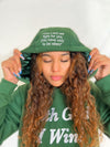 Green Satin Lined WGIW Hoodie