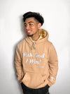 Beige Satin Lined WGIW Hoodie