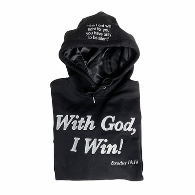 Black Satin Lined WGIW Hoodie