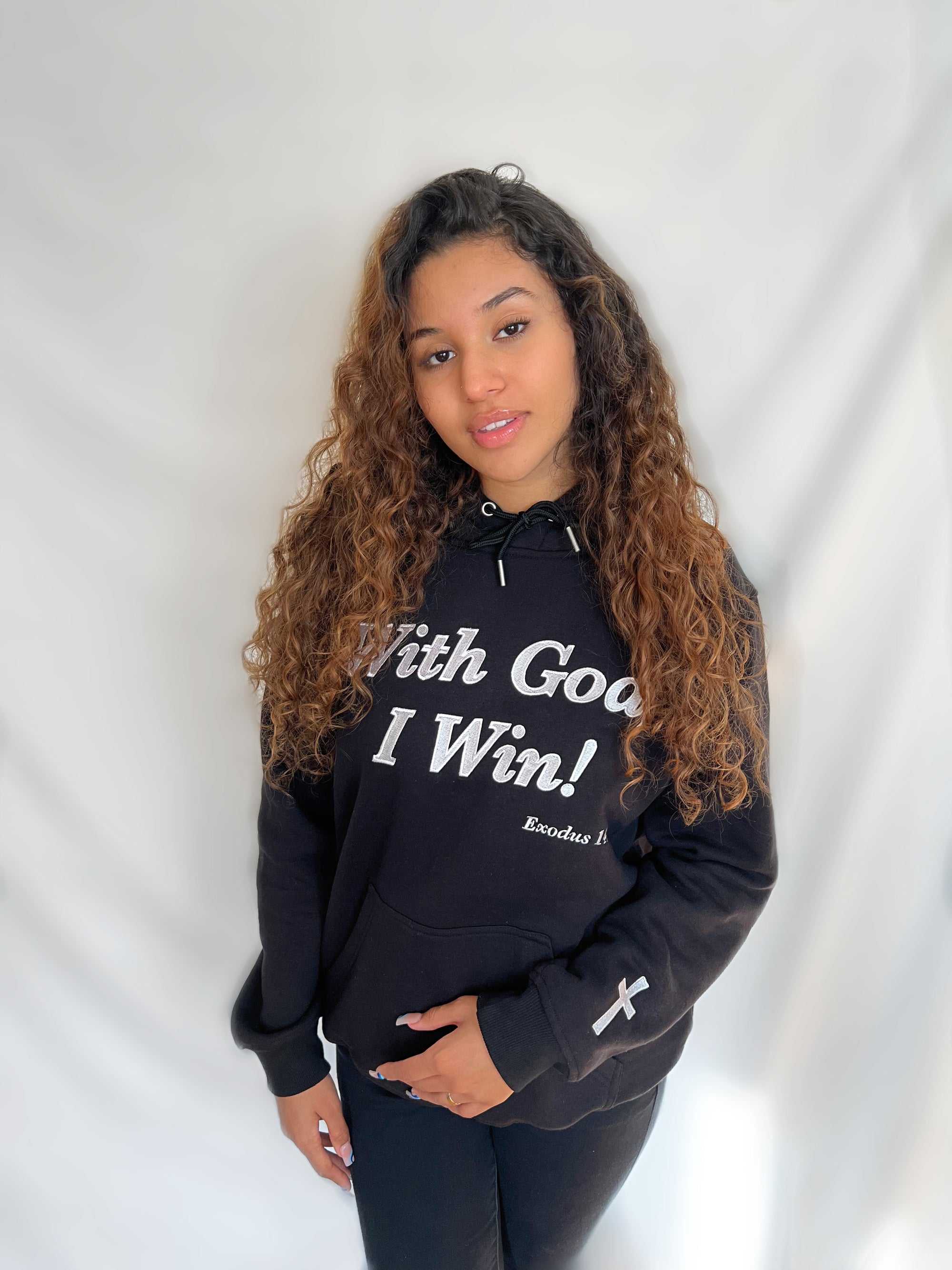 Satin lined hoodie for natural 2025 hair