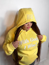 Baby Yellow Satin Lined WGIW Hoodie