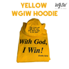 Yellow WGIW Hoodie - With God, I Win! Clothing